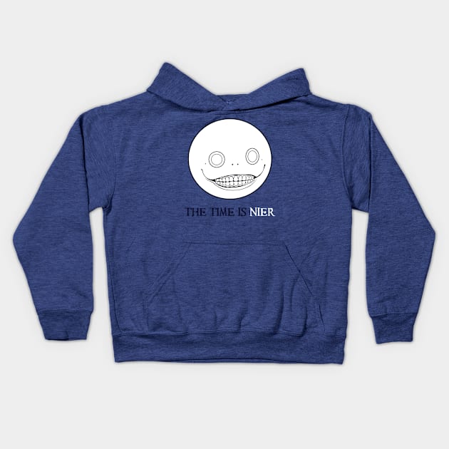 The Time is Nier Kids Hoodie by Beetlebum